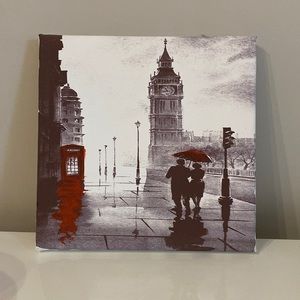 Hand painted London picture